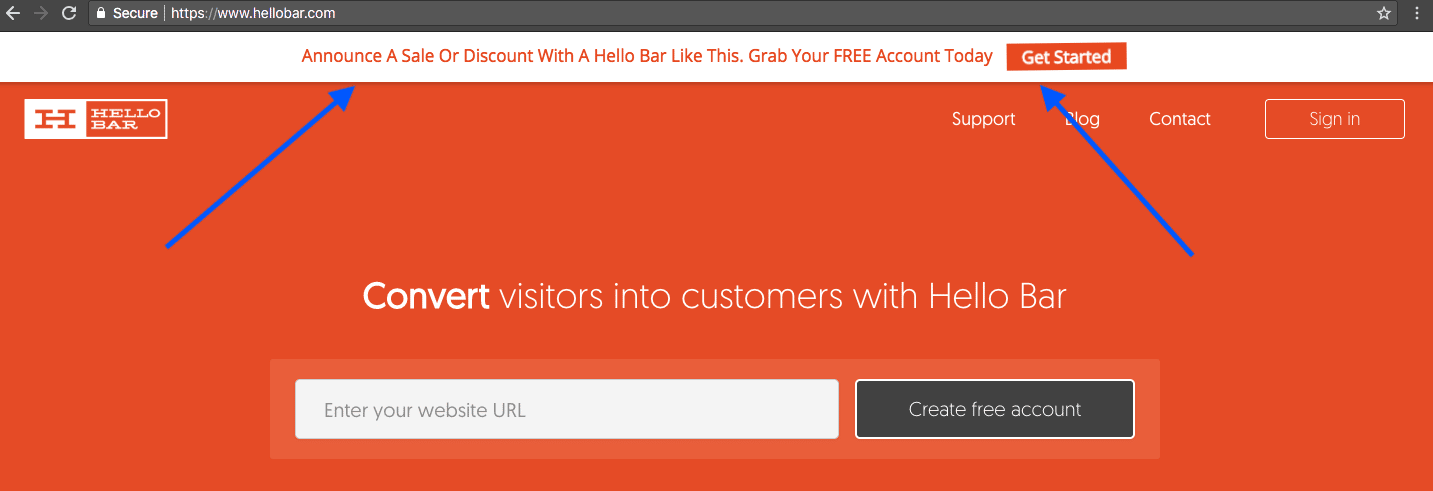 Hello Bar
