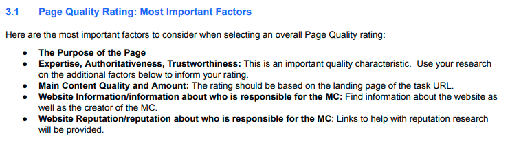 Page Quality