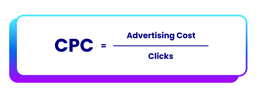 a graphic showing the formula for calculating CPC